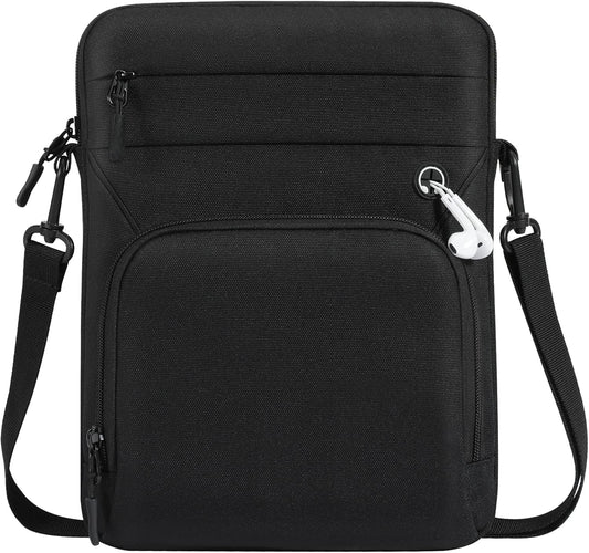 Dadanism 9-11 Inch Tablet Sleeve Bag with Shoulder Strap for iPad (A16) 11", iPad Air M4 Pro M5 11", i-Pad 10th Gen 10.9", i-Pad 9/8/7th Gen 10.2", Galaxy Tab A11+ Plus 11", reMarkable 2 10.3", Black