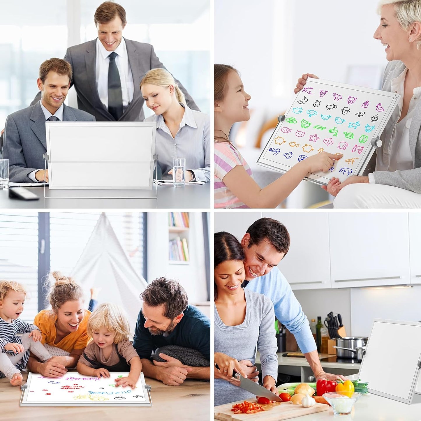 Small Dry Erase White Board, Magnetic Desktop Whiteboard with Stand, Dry Eease Board Mini Easel Double Sided on Table Top with Holder for Kids Drawing, Teacher Instruction