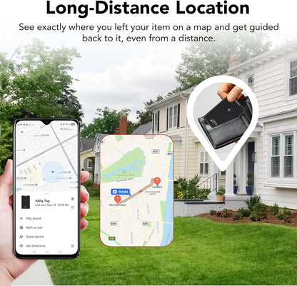 2 Pack Wallet Tracker Card for Android Bluetooth Tracker Work with Google Find Hub(Android Only), IP68 Waterproof, Item Finder for Bags, Keys, Passport