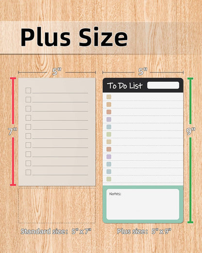 Dry Erase to Do List Sticky Notes| 8pcs Premium Daily Planner White Board| Chore Chart Checklist Notepad| Lined Task Todo Memo Pad| Removable Suitable for Home,Office,Refrigerator,Desk