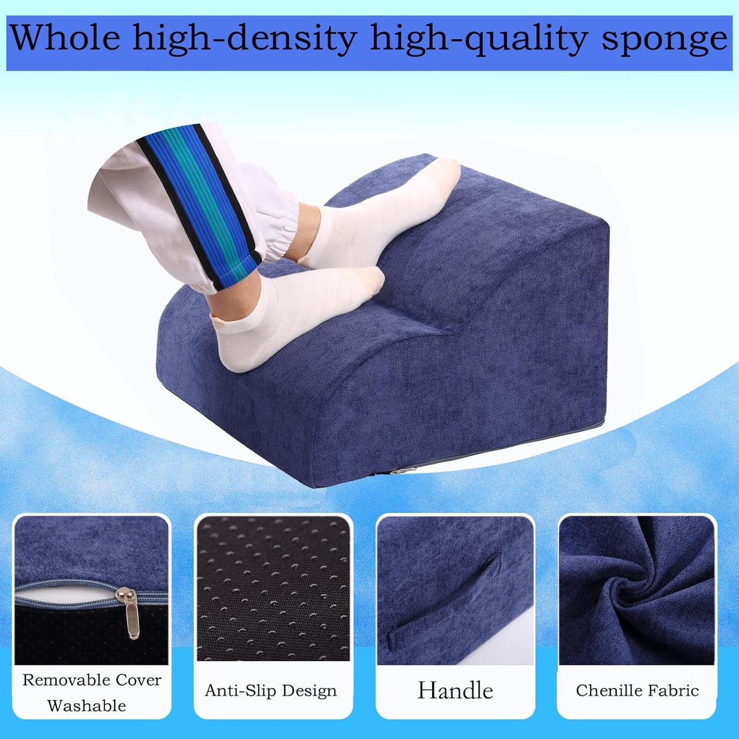 Foot Rest for Under Desk at Work.Multifunctional 3-Tier Foot Stool,with Washable Footrest.for Under Desk,Office Chair Gaming Chair & Sofa,Leg Elevation Pillow,Supports Posture-Brown