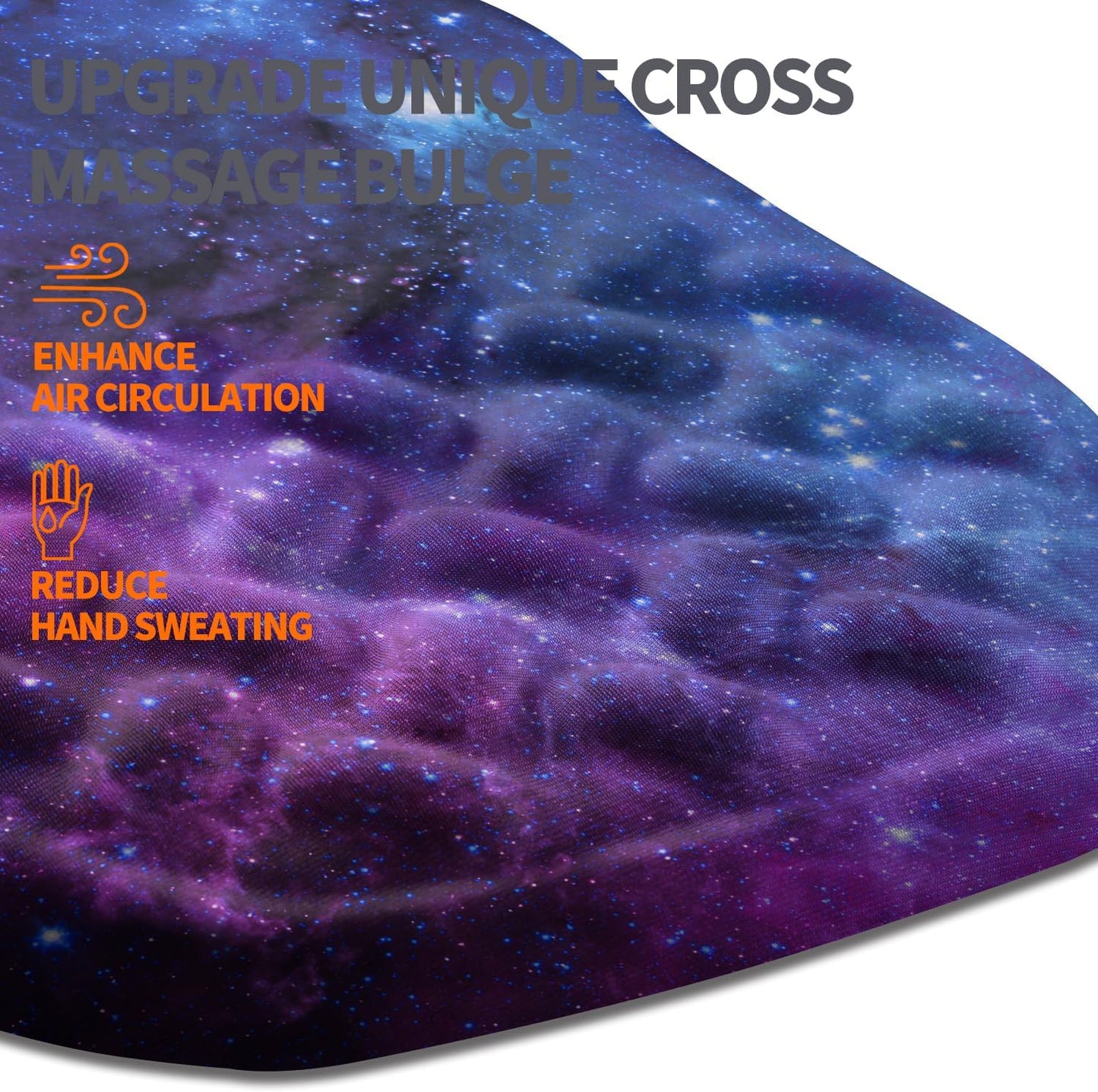 Ergonomic Slope Mouse Pad Wrist Support, Wrist Rest Mousepad for Carpal Tunnel Pain Relief with Massage Bulge and Slow Rebound Memory Foam (12x8 inch, Black)