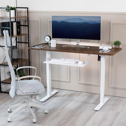 VIVO Large Under Desk 34 x 11 inch Computer Keyboard and Mouse Tray with Swinging Height Adjustment, 12 Settings, Platform Drawer for Typing, Black, MOUNT-KB34S