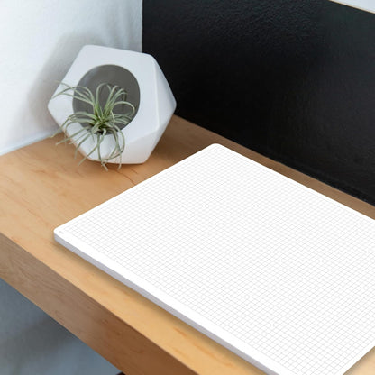 Notsu Dot Grid Desk Notepad 2 Pack | Minimalist Dotted Memo Mouse Pads with Premium Thick Paper, Small 5.5" x 8.5"