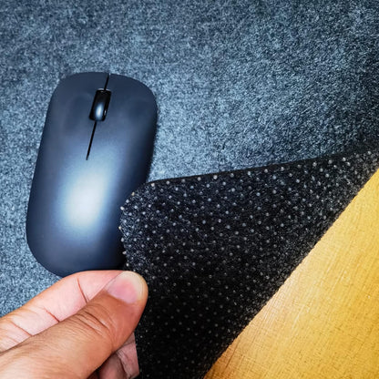 CHuangQi Gaming Mouse Pad, Felt Desk Mat for Laptop Keyboard, 3.0mm Felt Office Table Protector, Non Slip No Crease