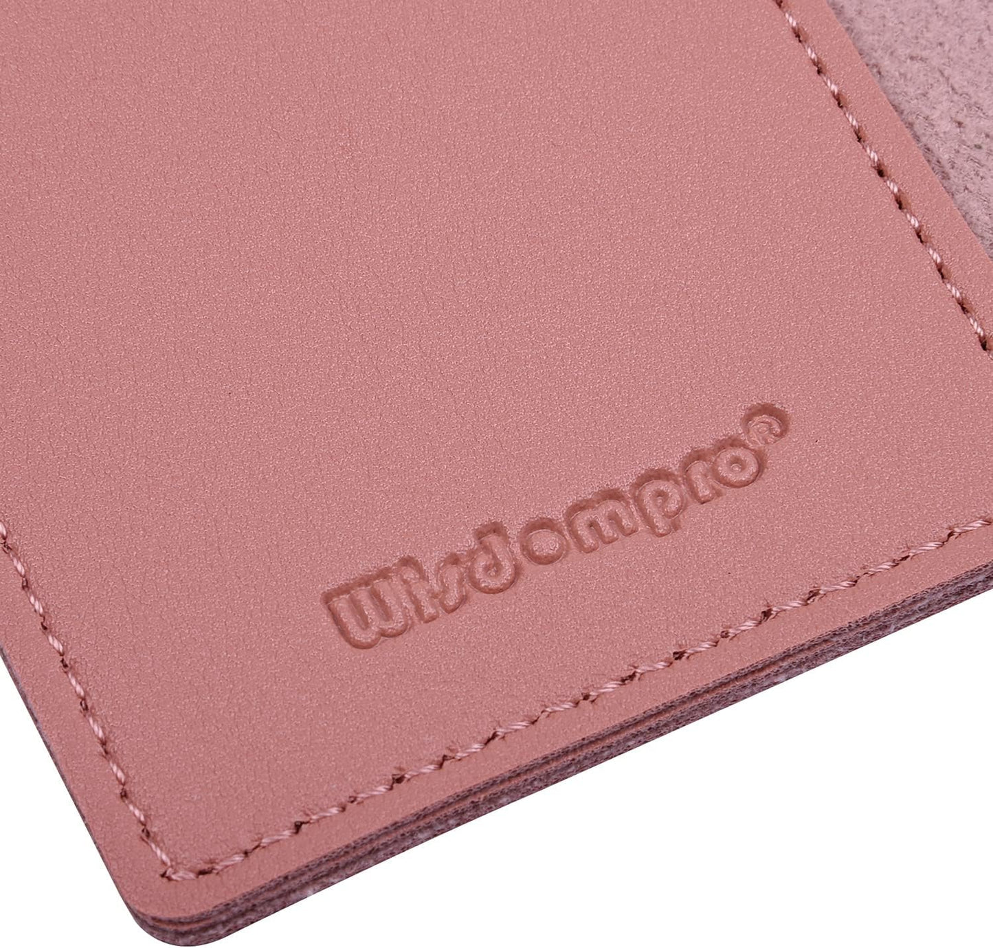 Wisdompro Journal Cover, 2 Pack PU Leather Notebook Cover for Field Notes, or other 3.5" x 5.5" Pocket Notebooks - Black