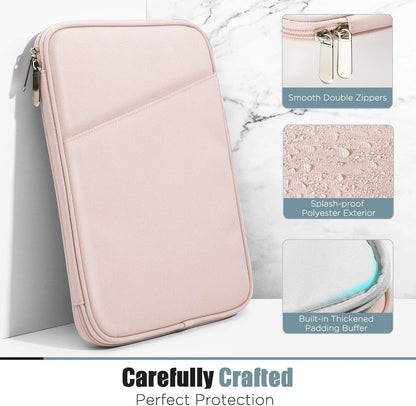 TiMOVO 9-11" Tablet Sleeve Bag for iPad 11-inch A16 2025, iPad 10.9"/10.2"| Air 11 Inch/5th/4th Gen. 10.9", Galaxy Tab A9+/A11Plus 11", Protective Bag with Pocket, Black