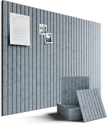 Fluxynara Large Felt Bulletin Board 48" x 36" Cork Board Alternative-12 Pack with 70 Safe Removable Adhesive Tabs, Cork Boards for Walls Cork Board for Home Office Classroom Pin Board (Oatmeal)