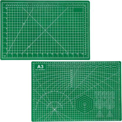 Self Healing Cutting Mat, 23" x 35", Double-Sided Rotary Cutting Mat for Sewing, Quilting, Scrapbooking, Fabric & Craft Cutting Board, (A1), Green