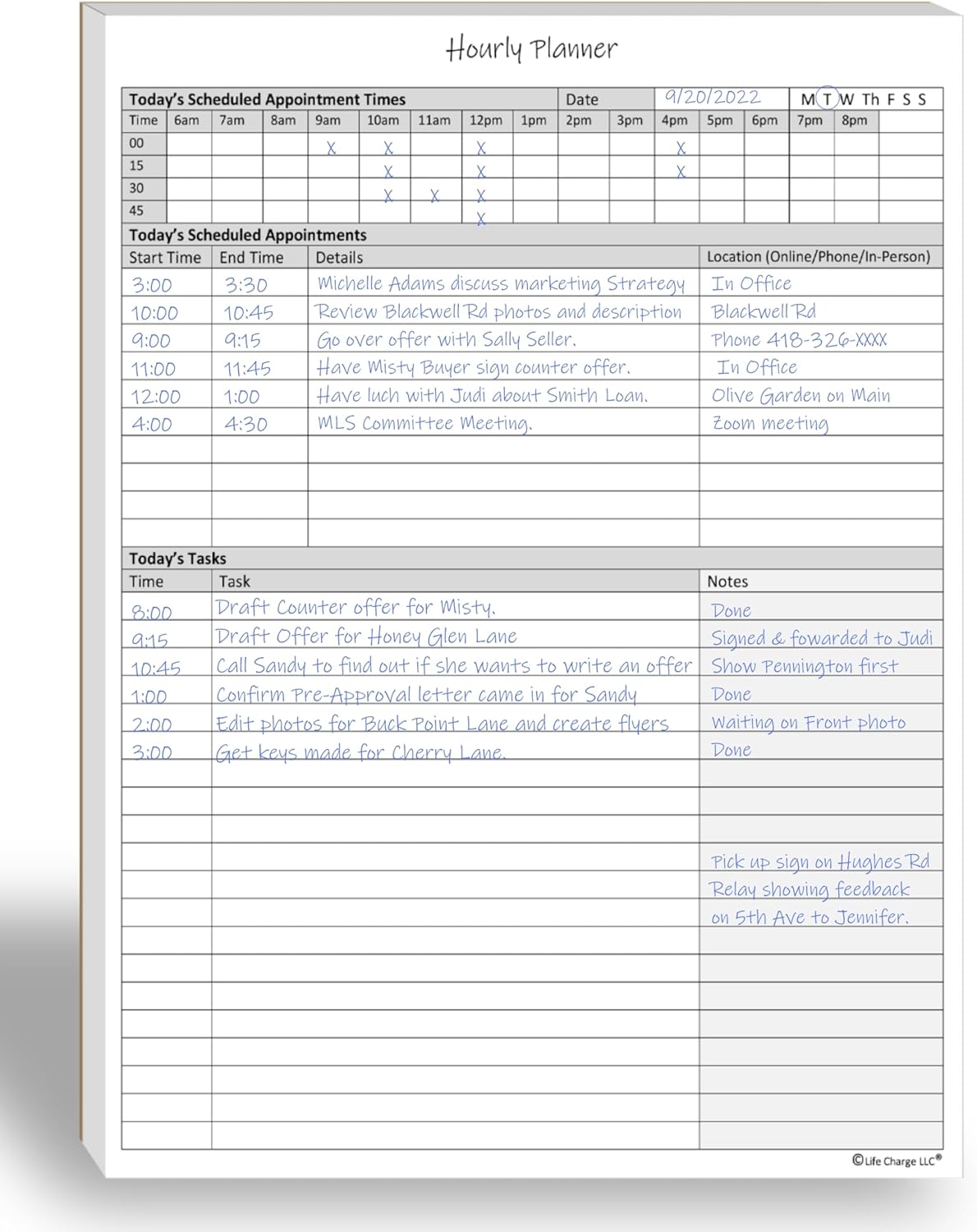 TO DO List Planner Notepad, 60 Page Planning Pad. Undated ToDo Checklist w/Priority & Note Sections. Organize & Track Projects, Clients or Daily Tasks. 8.5 X 11, A4 Tear Sheets.
