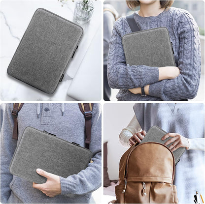 MoKo 7-8 Inch Tablet Sleeve Bag, Polyester Pouch Cover Case Fits iPad mini (A17 Pro) 8.3" 2024, iPad mini 6/5/4/3/2/1, Samsung Galaxy Tab S2 8.0, Tab A 8.0, ZenPad Z8s 7.9,Black