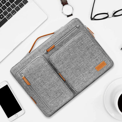 MOSISO 360 Protective Laptop Case 16 inch, 15-15.6 inch Laptop Sleeve Compatible with MacBook Pro 16, HP Acer Dell Lenovo ASUS, Side Open Carrying Case with 4 Zipper Pockets&Handle, Black