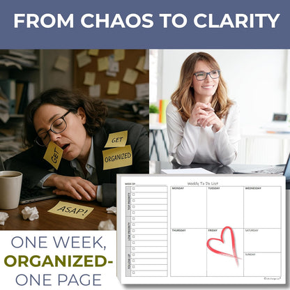 TO DO List Planner Notepad, 60 Page Planning Pad. Undated ToDo Checklist w/Priority & Note Sections. Organize & Track Projects, Clients or Daily Tasks. 8.5 X 11, A4 Tear Sheets.