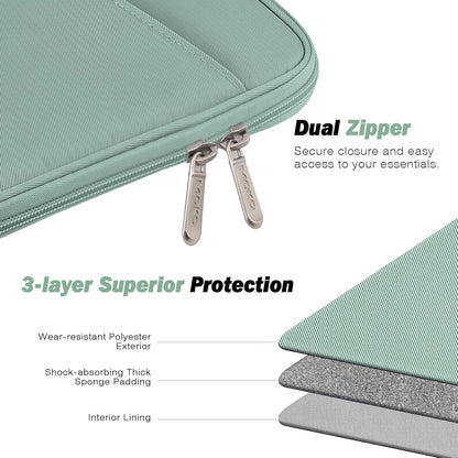 MoKo 9-11 Inch Tablet Sleeve Case, Fits New 11inch iPad Air M4/Pro M5, iPad A16 11", i-Pad 10/9/8/7th/Air 5/4th 10.9"/10.2", Tab S9/S8 11", Protective Bag Carrying Case with Pocket, Dark Gray