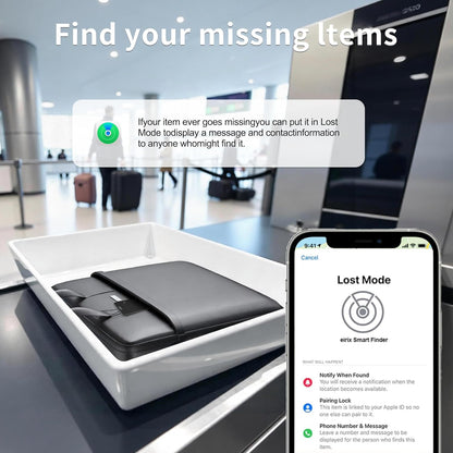 OTIC Dual System Bluetooth Wallet Tracker, 0.07in Slim Smart Tracker for Apple Find My (iOS) & Google Find Hub (Android), Rechargeable Finder with Sound Alert/Waterproof for Wallet/Luggage/Key/Bag
