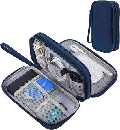 CAOODKDK Electronics Accessories Organizer Pouch Bag, Travel Universal Organizer for Cable, Charger, Phone, SD Card, Business Travel Gadget Bag