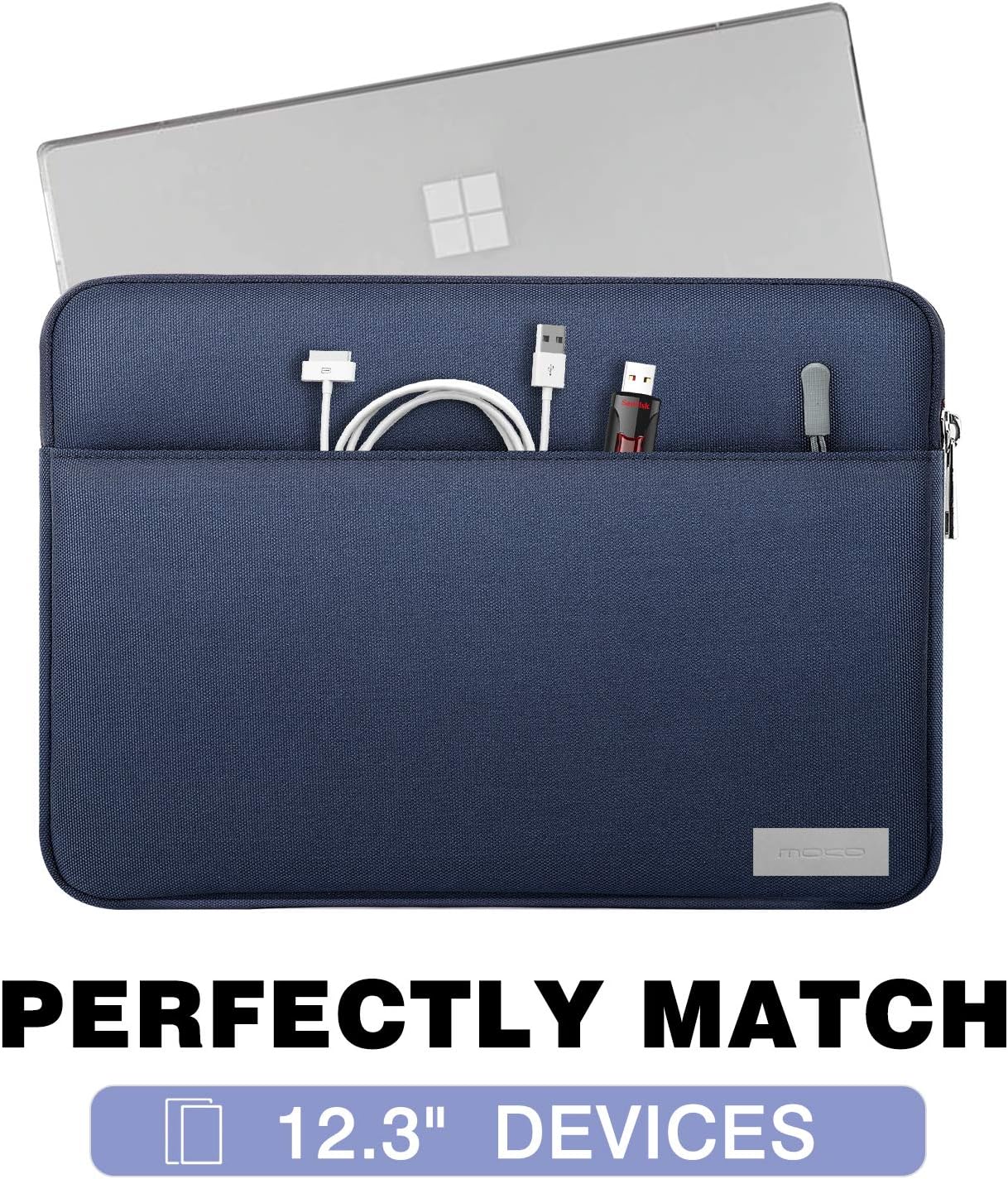 MoKo 9-11 Inch Tablet Sleeve Bag Carrying Case Fits iPad Pro 11 M5/Air M3, iPad A16 2025, i-Pad 10th 10.9, i-Pad 9/8/7th Gen 10.2, iPadAir 5/4th 10.9, Tab S8 11"/Tab A 10.1,Cloudy Pink