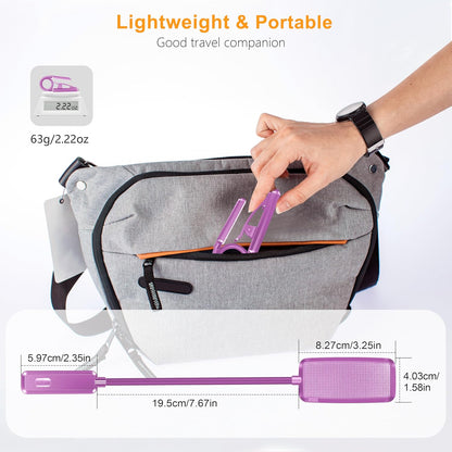 Gritin 9 LED Rechargeable Book Light for Reading in Bed - Eye Caring 3 Color Temperatures,Stepless Dimming Brightness,80 Hrs Runtime Small Lightweight Clip On Book Reading Light for Studying