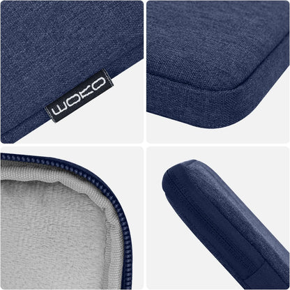 MoKo 7-8 Inch Tablet Sleeve Bag, Polyester Pouch Cover Case Fits iPad mini (A17 Pro) 8.3" 2024, iPad mini 6/5/4/3/2/1, Samsung Galaxy Tab S2 8.0, Tab A 8.0, ZenPad Z8s 7.9,Black