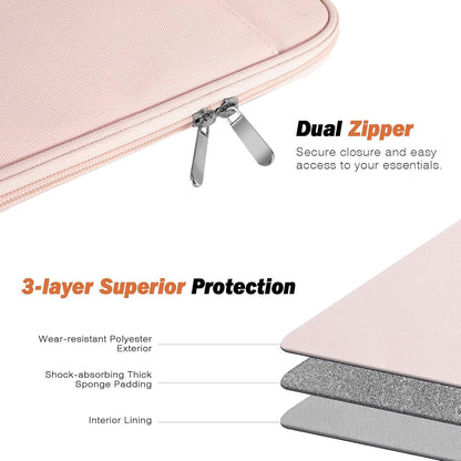 MoKo 9-11 Inch Tablet Sleeve Case, Fits New 11inch iPad Air M4/Pro M5, iPad A16 11", i-Pad 10/9/8/7th/Air 5/4th 10.9"/10.2", Tab S9/S8 11", Protective Bag Carrying Case with Pocket, Dark Gray