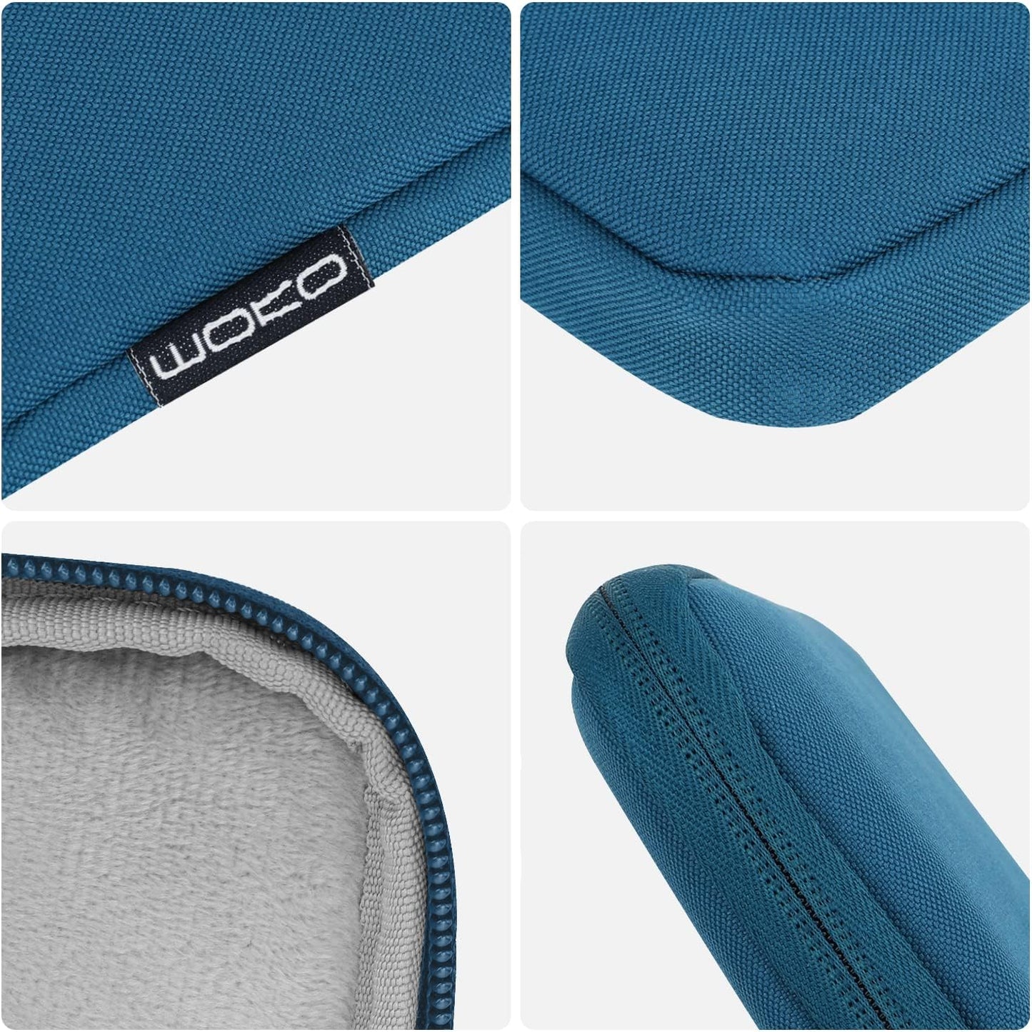MoKo 7-8 Inch Tablet Sleeve Bag, Polyester Pouch Cover Case Fits iPad mini (A17 Pro) 8.3" 2024, iPad mini 6/5/4/3/2/1, Samsung Galaxy Tab S2 8.0, Tab A 8.0, ZenPad Z8s 7.9,Black