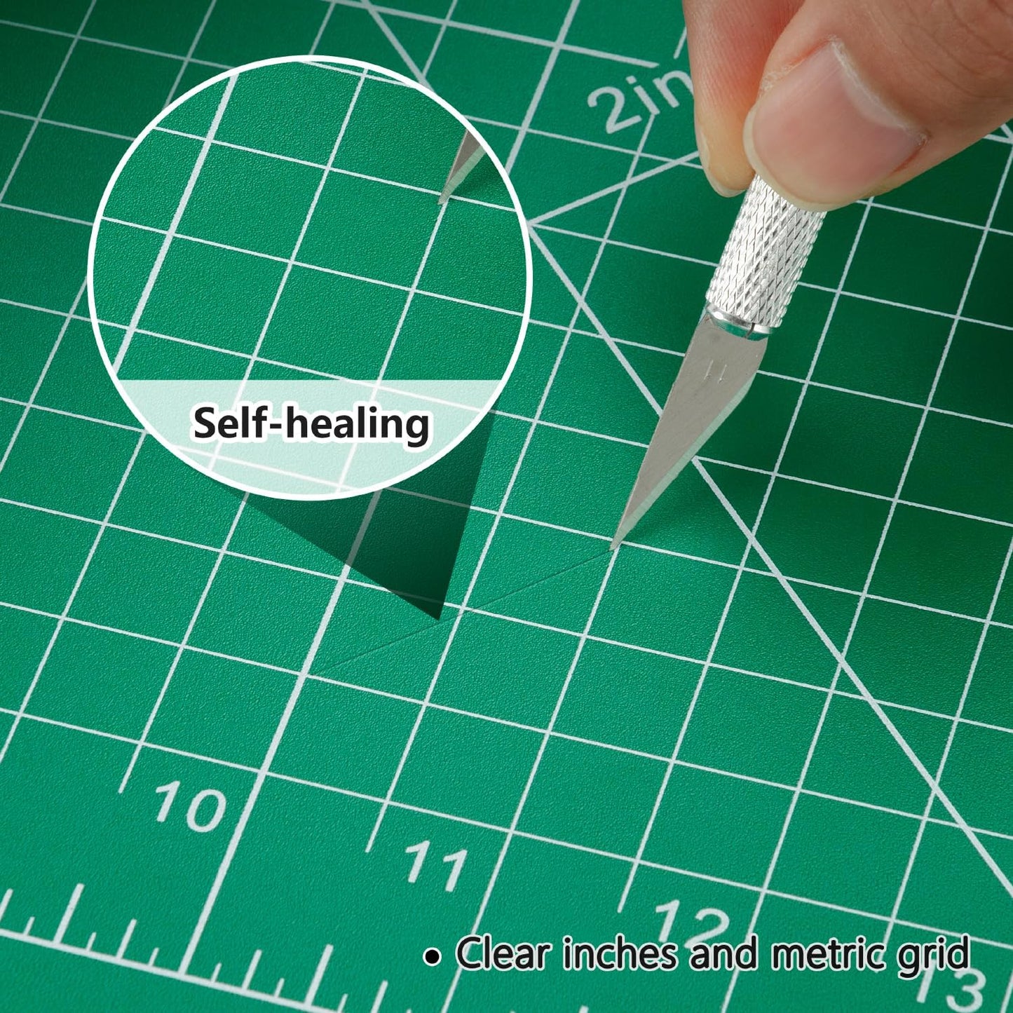 Worklion Self Healing Cutting Mat for Craft-Thickened 18inch x 12inch fabric sewing mat for quilting,rotary cutting, nonslip