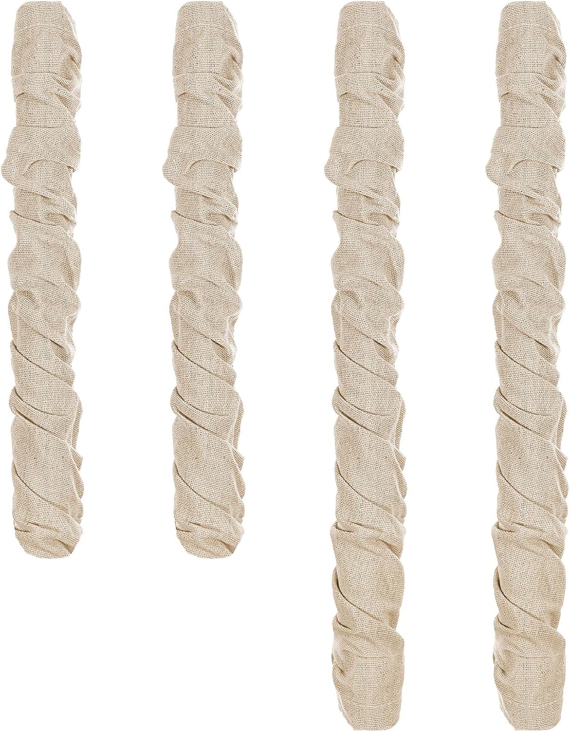 SHENLIU 4 Pcs Fabric Cord Cover, 6 Feet and 4 Feet Length Chandelier Chain Cover Easy to Install for Chandeliers Lighting Wire Cable Management and Hiding