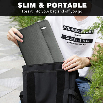 MoKo 9-11 Inch Tablet Sleeve Bag Carrying Case Fits iPad Pro 11 M5/Air M3, iPad A16 2025, i-Pad 10th 10.9, i-Pad 9/8/7th Gen 10.2, iPadAir 5/4th 10.9, Tab S8 11"/Tab A 10.1,Cloudy Pink