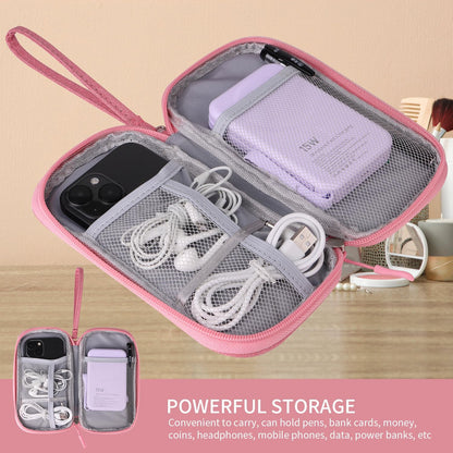 Universal Cable Organizer - Electronics Accessories Bag for Charger, Phone, Memory Cards & Travel Gadgets (Black)