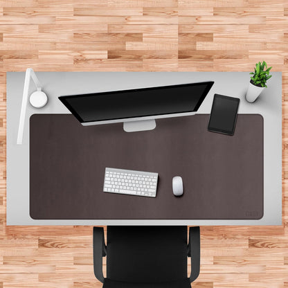 Cacoy 36" x 20" Leather Desk Mat for Home Office, Extra Large PU Leather Desk Pad Blotters, Waterproof Computer Keyboard Mat, Extended Gaming Mouse Pad, Desk Protector for Desktop and PC Laptop, Black