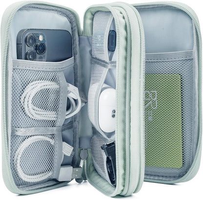 CAOODKDK Electronics Accessories Organizer Pouch Bag, Travel Universal Organizer for Cable, Charger, Phone, SD Card, Business Travel Gadget Bag