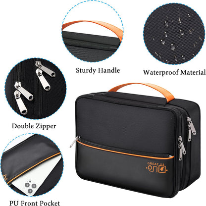 CILLA Electronics Organizer Travel, Travel Cord Organizer Case, Compact Electronics Accessories Bag for Cable, Cord, Charger, Phone