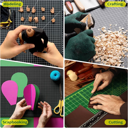 NEWBRAUG 18'' × 24'' Perfect Self Healing Cutting Mat, Non-Slip Gridded Rotary Cutting Board, Necessary for Quilting, Sewing, Craft, Fabric & Scrapbooking(Green/Black)…