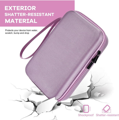Hard Travel Electronic Organizer Case for MacBook Power Adapter Chargers Cables Power Bank Apple Magic Mouse Apple Pencil USB Flash Disk SD Card Hard Drive Waterproof Shockproof Carrying Bag, Black