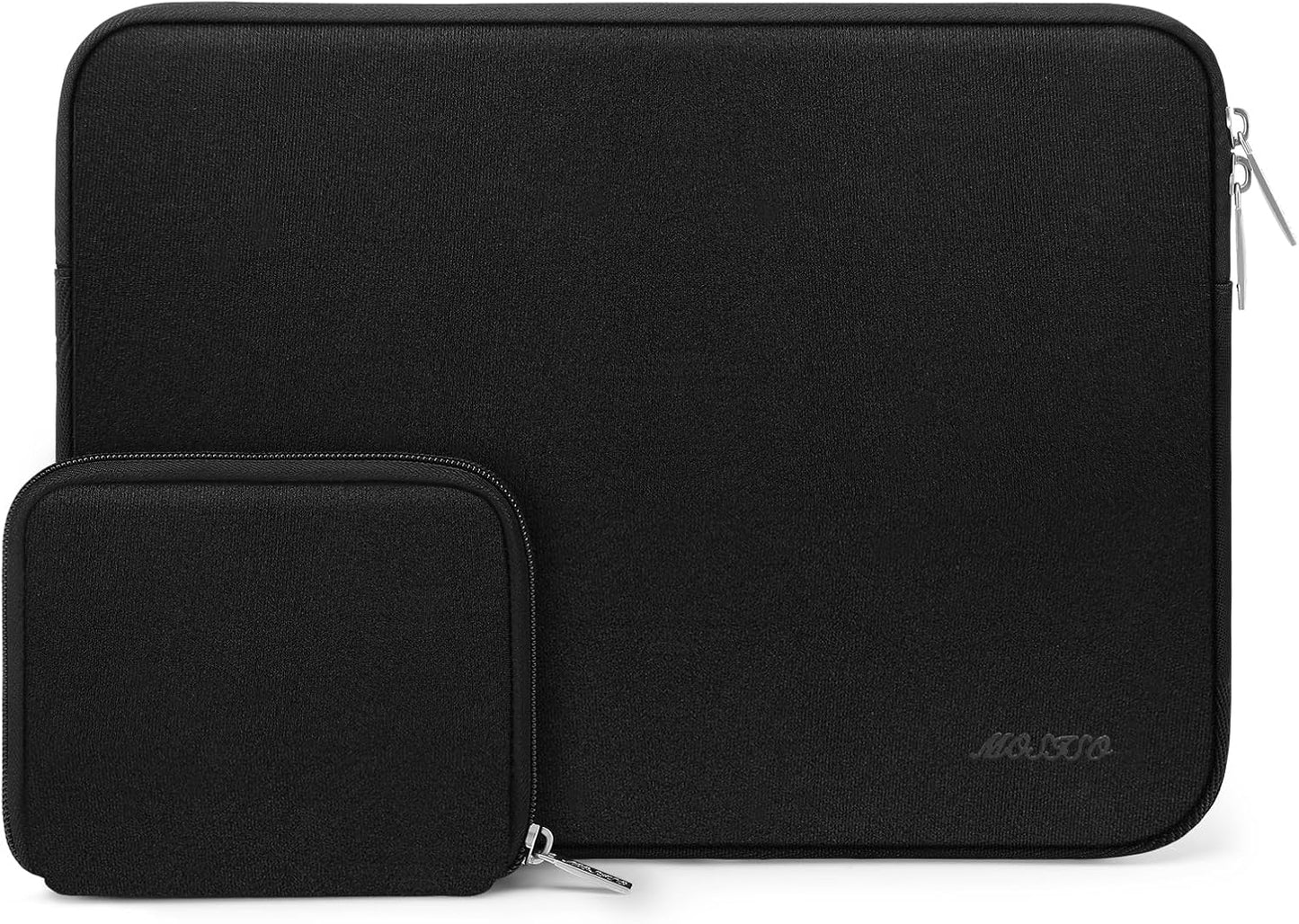 MOSISO Laptop Case 13.3 inch, 13-13.3 inch Laptop Sleeve Bag Compatible with MacBook Air/Pro 13/Pro 14 M5 M4 M3 M2 M1, HP Dell ASUS Lenovo, Neoprene Computer Sleeve Bag with Small Case, Baby Pink - Colors A
