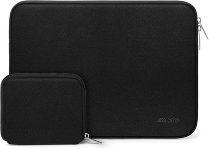 MOSISO Laptop Case 13.3 inch, 13-13.3 inch Laptop Sleeve Bag Compatible with MacBook Air/Pro 13/Pro 14 M5 M4 M3 M2 M1, HP Dell ASUS Lenovo, Neoprene Computer Sleeve Bag with Small Case, Baby Pink - Colors A