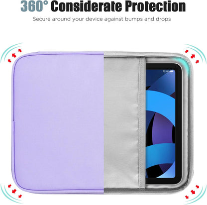 TiMOVO 9-11" Tablet Sleeve Bag for iPad 11-inch A16 2025, iPad 10.9"/10.2"| Air 11 Inch/5th/4th Gen. 10.9", Galaxy Tab A9+/A11Plus 11", Protective Bag with Pocket, Black