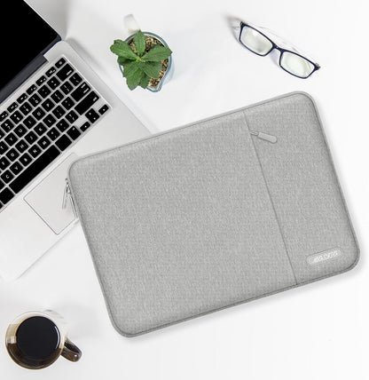 MOSISO Laptop Case 13.3 inch, 13-13.3 inch Laptop Sleeve Compatible with MacBook Air/Pro 13/Pro 14 M5 M4 M3 M2 M1, HP Dell ASUS Lenovo,Polyester Vertical Computer Sleeve Bag with Pocket, Antique Green - Colors B