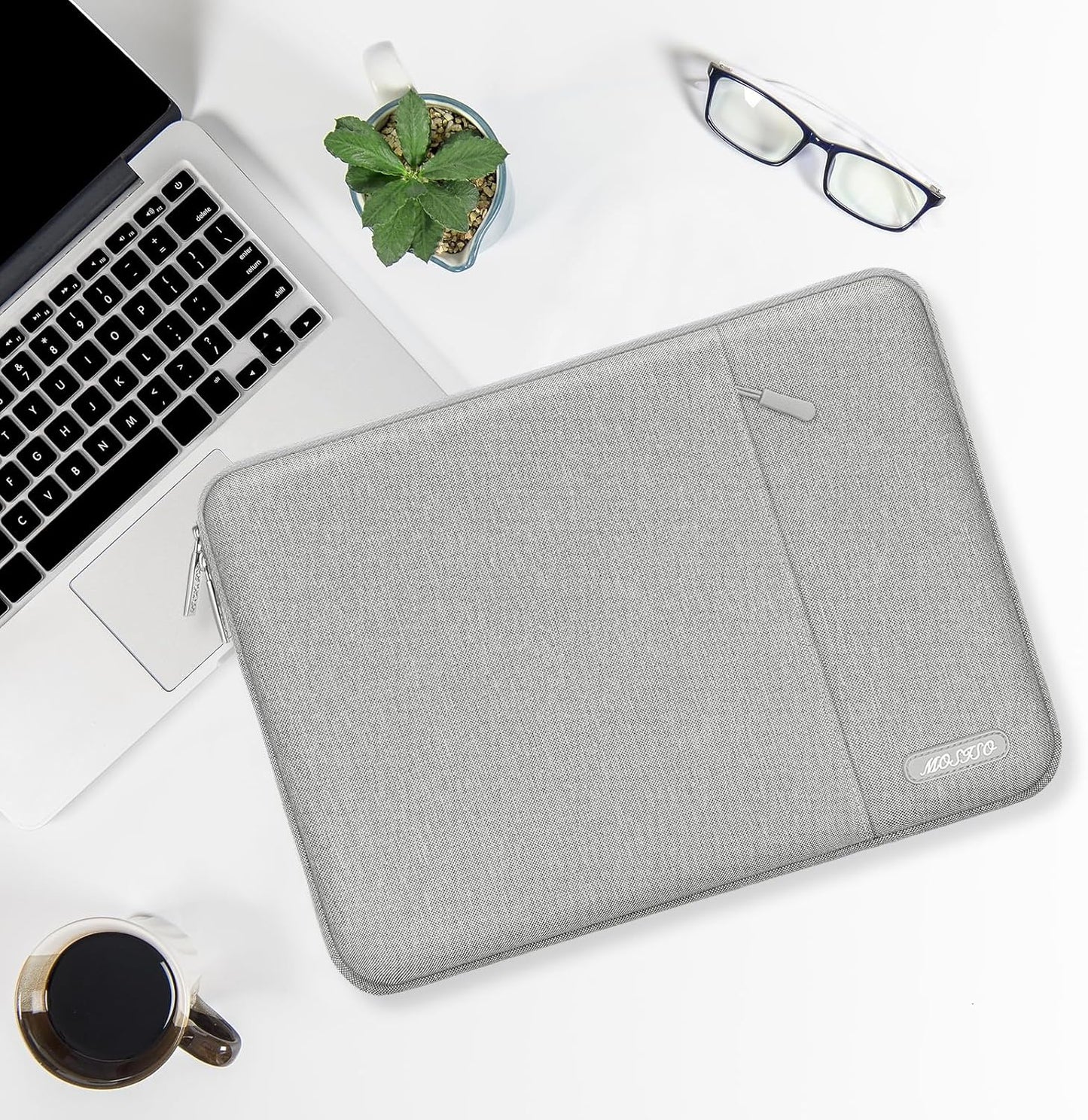 MOSISO Laptop Case 15 inch, 15 inch Laptop Sleeve Compatible with MacBook Air M5 A3448 M4 A3241 M3 A3114 M2 A2941 2026-2023, Dell XPS, Polyester Vertical Computer Sleeve Bag with Pocket, Black - Colors B