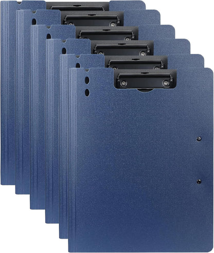 Clipboard Folder, 6 Pack A4 Foldable Clipboards File Folder Flip Writing Pad for Memo Form Document & School Office Work - Black