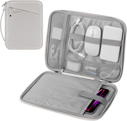 MoKo 9-11 Inch Tablet Sleeve Carrying Case with Handle, Padded Protective Travel Bag for New 11-inch iPad Air 4 2026/Pro M5/ A16, iPad 10th/Air 5/4th 10.9, i-Pad 9/8th 10.2,Tab S9/S8 11, Black