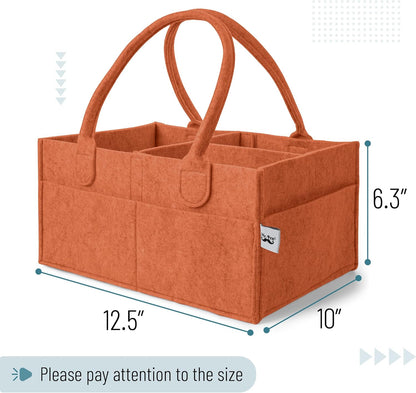 Mr. Pen- Baby Diaper Caddy Organizer, Gray, Medium, Nursery Storage Bin and Car Organizer for Diapers and Baby Wipes
