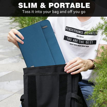 MoKo 9-11 Inch Tablet Sleeve Bag Carrying Case Fits iPad Pro 11 M5/Air M3, iPad A16 2025, i-Pad 10th 10.9, i-Pad 9/8/7th Gen 10.2, iPadAir 5/4th 10.9, Tab S8 11"/Tab A 10.1,Cloudy Pink