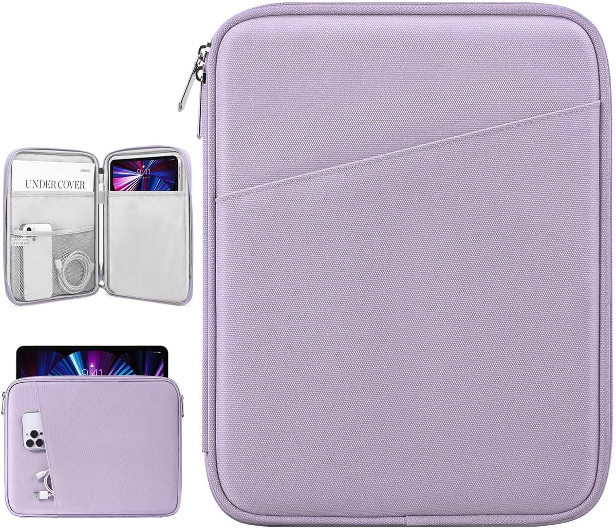 Dadanism 9-11" Tablet Sleeve Bag Carrying Case for iPad (A16) 11th Gen 11", iPad 10th Gen 10.9" Air 5/4, iPad Air M4/Pro 11", iPad 9/8/7th, Galaxy Tab A11+ Plus 11", Remarkable 2 10.3", Black