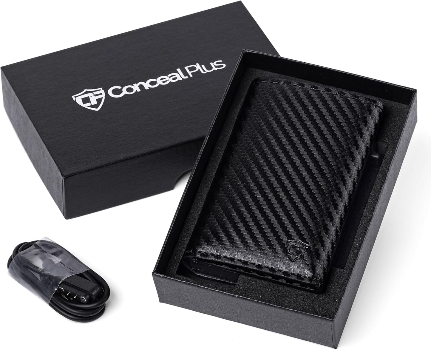 Conceal Plus Wallet Finder Slim Tracker, 5-Year Battery Life - Never Needs Charging, Track Wallet, Backpack, Luggage and More, Works with Apple Find My iOS Only (Android Not Supported)