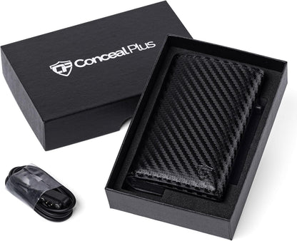 Conceal Plus Wallet Finder Slim Tracker, 5-Year Battery Life - Never Needs Charging, Track Wallet, Backpack, Luggage and More, Works with Apple Find My iOS Only (Android Not Supported)