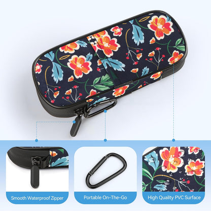 Gelozid Insulin Pen Cooler Travel Case Diabetic Medication Insulated Cool Organizer with 2 Reusable Ice Packs for Insulin Pen and Other Diabetic Supplies, for the Daily Life and Trip(Black)