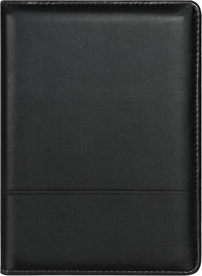 Padfolio/Portfolio Binder, Mini Padfolio Portfolio Binder 5 x 8 Legal Writing Pad, A5 Document Organizer Folder for Men Women, Black