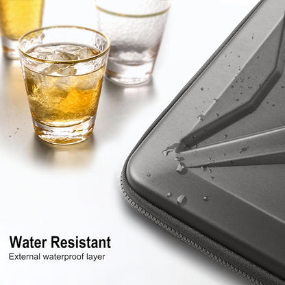 DOMISO 15.6-16 Inch Laptop Hard Case, Waterproof Shockproof Hard Shell Laptop Sleeve Protective Carrying Case with Retractable Handle for Macbook Pro/Lenovo IdeaPad Legion/HP ENVY/Dell XPS,Black