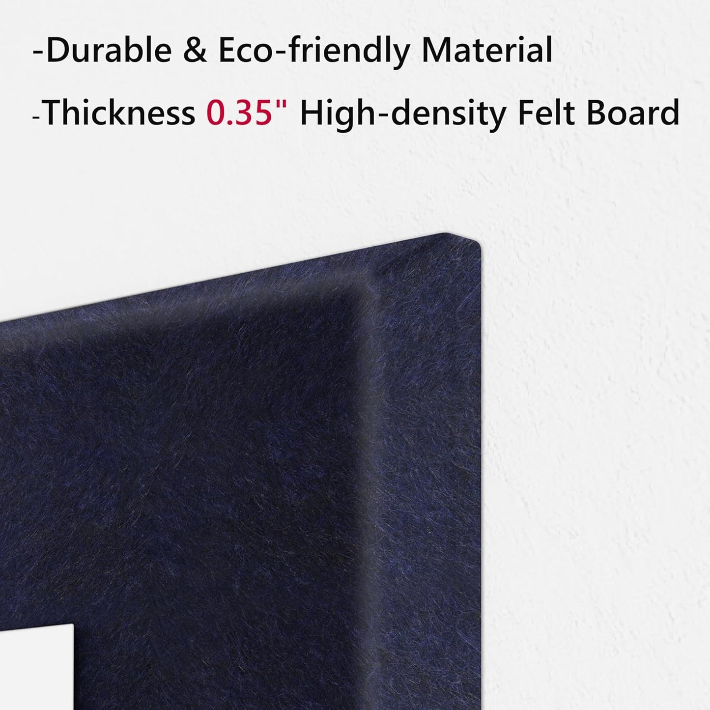 Neatsure Large Cork Board for Wall, Black Felt Bulletin Board with Pushpins, 36" x 24" 6 Panels Wall Tiles, Tack Push Pin Boards for Office